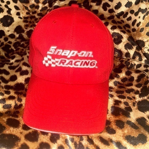 Snap-on Racing Red and White Baseball Cap - Picture 1 of 5